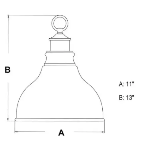 * Outdoor Lighting|Discount Patriot Lighting® Delano Oil-Burnished Bronze Outdoor Pendant Light