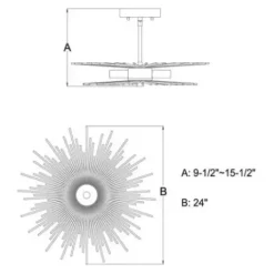* Indoor Lighting|Discount Patriot Lighting® Nikko Gold Semi-Flush Mount Ceiling Light