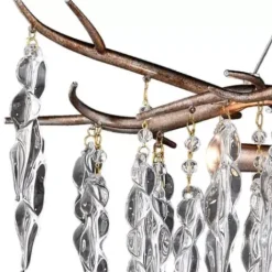 * Indoor Lighting|Discount Patriot Lighting® Rainier Silver Mist 6 Light Chandelier