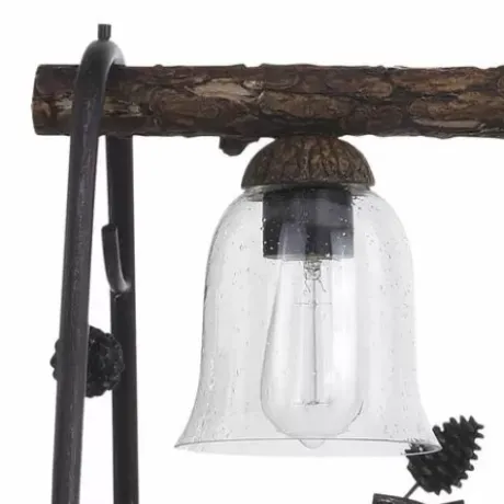 * Indoor Lighting|Discount Patriot Lighting® Spruce Black Walnut 4-Light Island Light