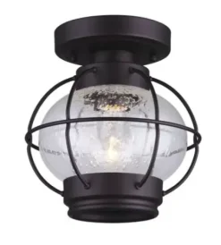 * Indoor Lighting|Flash Sale Patriot Lighting® Potter Oil-Rubbed Bronze 1-Light Flush Mount Ceiling Light