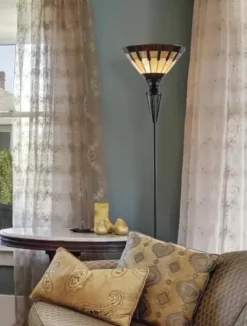 * Indoor Lighting|Flash Sale Patriot Lighting® Denman Tiffany Style Torchiere Lamp