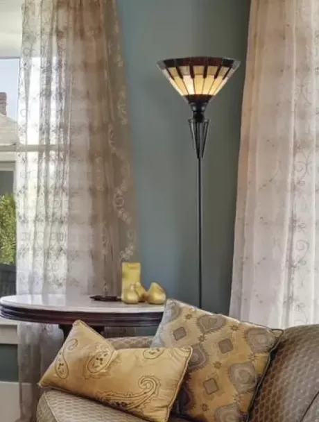 * Indoor Lighting|Flash Sale Patriot Lighting® Denman Tiffany Style Torchiere Lamp