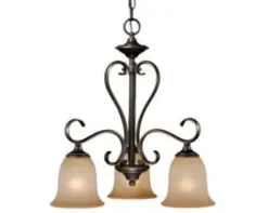 * Indoor Lighting|Flash Sale Patriot Lighting® Mavis 3-Light Oil-Brushed Bronze With Gold Accent Chandelier