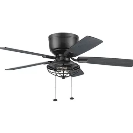 * Ceiling Fans|Flash Sale Patriot Lighting™ Annetta 52″ Matte Black Led Indoor/Outdoor Ceiling Fan