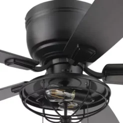 * Ceiling Fans|Flash Sale Patriot Lighting™ Annetta 52″ Matte Black Led Indoor/Outdoor Ceiling Fan