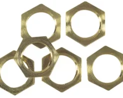 * Lighting Hardware & Accessories|Flash Sale Patriot Lighting Solid Brass Locknuts (6-Pack)