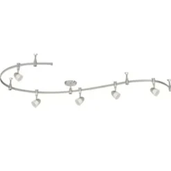 * Indoor Lighting|Flash Sale Patriot Lighting® Sutton 5-Light Silver Led Flexible Track Lighting Set