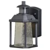 * Outdoor Lighting|Hot Sale Patriot Lighting® Eliza Textured Black Led Motion Sensor Outdoor Wall Light