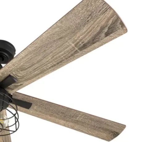 * Ceiling Fans|Hot Sale Patriot Lighting™ Miller Station 52″ Matte Black Industrial Indoor Led Ceiling Fan