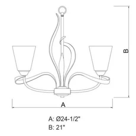 * Indoor Lighting|Hot Sale Patriot Lighting® Cinta Oil Rubbed Bronze 5 Light Chandelier