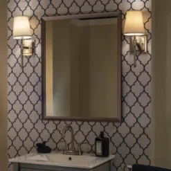 * Indoor Lighting|Hot Sale Patriot Lighting® Ritz Satin Nickel 1 Light Vanity Light