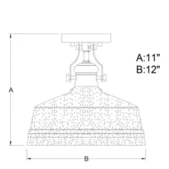 * Indoor Lighting|Hot Sale Patriot Lighting® Beloit Satin Nickel Semi-Flush Mount Ceiling Light
