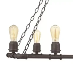 * Indoor Lighting|Hot Sale Patriot Lighting® Elegant Home Pipper Matte Black 6 Light Island Light