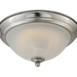 * Indoor Lighting|Hot Sale Patriot Lighting® Payton Satin Nickel Integrated Led Flush Mount Ceiling Light