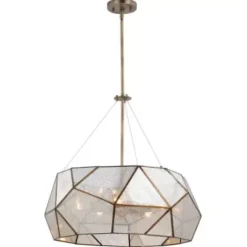 * Indoor Lighting|Hot Sale Patriot Lighting® Euclid Aged Brass 5 Light Pendant