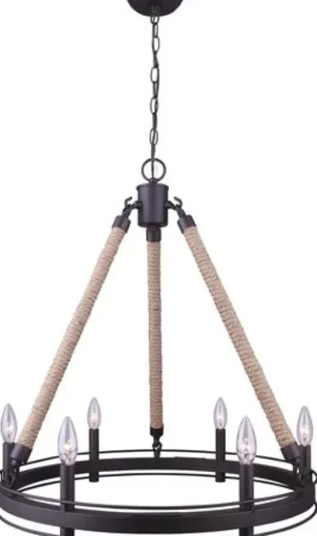 * Indoor Lighting|Hot Sale Patriot Lighting® Dawsyn Oil-Rubbed Bronze 6-Light Chandelier