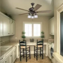 * Ceiling Fans|Hot Sale Patriot Lighting® Orleans Ii 3-Light Oil-Rubbed Bronze Led Ceiling Fan Light