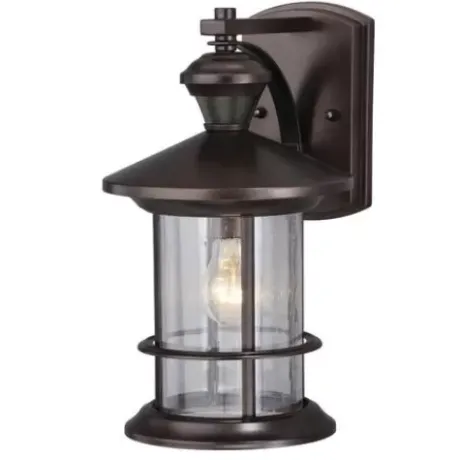 * Outdoor Lighting|Hot Sale Patriot Lighting® Tree House Dualux Oil-Rubbed Bronze Motion Sensor Outdoor Security Wall Light