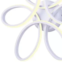 * Indoor Lighting|Hot Sale Patriot Lighting® Floralia White Integrated Led Flush Mount Ceiling Light