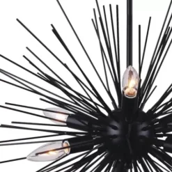 * Indoor Lighting|Hot Sale Patriot Lighting® Kelton Matte Black 6-Light Pendant