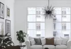 * Indoor Lighting|Hot Sale Patriot Lighting® Kelton Matte Black 6-Light Pendant