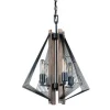 * Indoor Lighting|Hot Sale Patriot Lighting® Rochester 4-Light Black Iron & Brunished Oak Chandelier