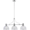 * Indoor Lighting|New Patriot Lighting® Beloit Satin Nickel 3 Light Chandelier