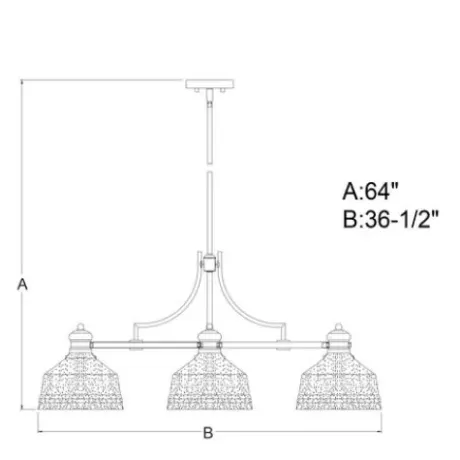 * Indoor Lighting|New Patriot Lighting® Beloit Satin Nickel 3 Light Chandelier