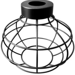 * Lighting Hardware & Accessories|New Patriot Lighting® Black Industrial Cage Replacement Shade With 2-1/4″ Fitter