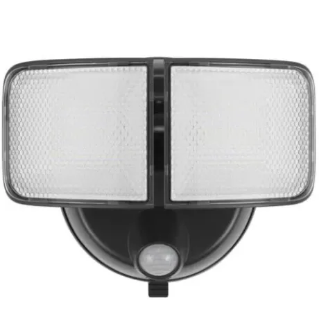* Outdoor Lighting|New Patriot Lighting® Bronze Led Dual Head Motion Sensor Outdoor Security Flood Light