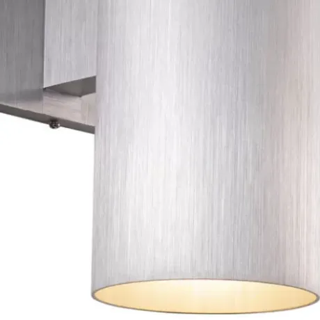 * Outdoor Lighting|New Patriot Lighting® Chiasso Satin Aluminum 2-Light Outdoor Wall Light