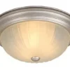 * Indoor Lighting|New Patriot Lighting® Cornwall Brushed Nickel 3-Light Flush Mount Ceiling Light