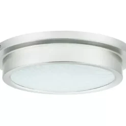 * Indoor Lighting|New Patriot Lighting® Devin Brushed Nickel Integrated Led Flush Mount Ceiling Light