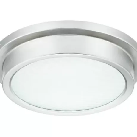 * Indoor Lighting|New Patriot Lighting® Devin Brushed Nickel Integrated Led Flush Mount Ceiling Light