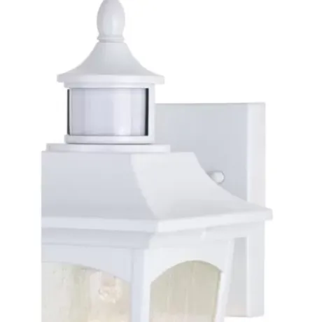 * Outdoor Lighting|New Patriot Lighting® Dualux Eloise Ii White Motion Sensor Outdoor Security Wall Light