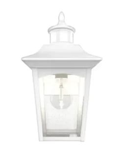 * Outdoor Lighting|New Patriot Lighting® Dualux Eloise Ii White Motion Sensor Outdoor Security Wall Light