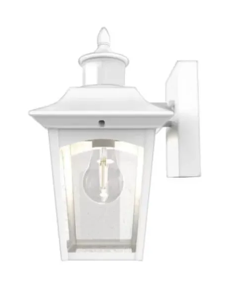 * Outdoor Lighting|New Patriot Lighting® Dualux Eloise Ii White Motion Sensor Outdoor Security Wall Light