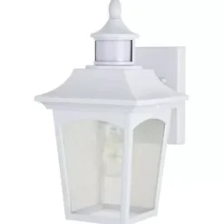 * Outdoor Lighting|New Patriot Lighting® Dualux Eloise Ii White Motion Sensor Outdoor Security Wall Light