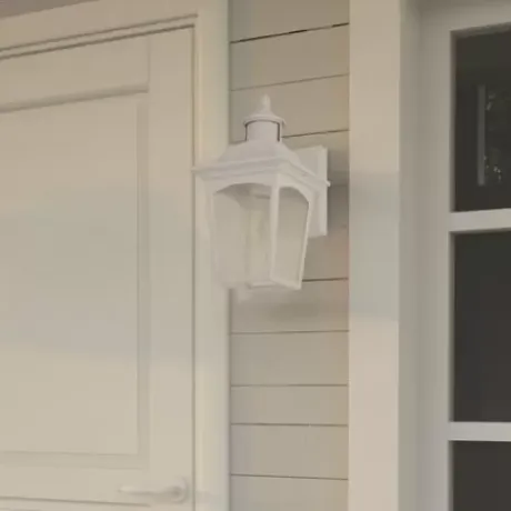 * Outdoor Lighting|New Patriot Lighting® Dualux Eloise Ii White Motion Sensor Outdoor Security Wall Light