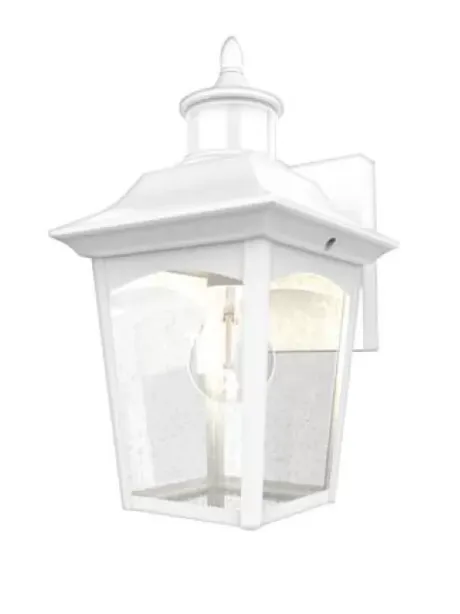 * Outdoor Lighting|New Patriot Lighting® Dualux Eloise Ii White Motion Sensor Outdoor Security Wall Light