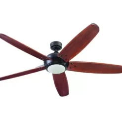 * Ceiling Fans|New Patriot Lighting® Elegant Home Hubbard 62″ Bronze Indoor Led Ceiling Fan