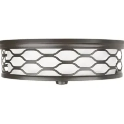 * Indoor Lighting|New Patriot Lighting® Haven Bronze Integrated Led Flush Mount Ceiling Light