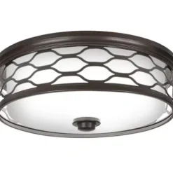 * Indoor Lighting|New Patriot Lighting® Haven Bronze Integrated Led Flush Mount Ceiling Light