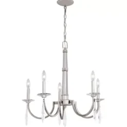 * Indoor Lighting|New Patriot Lighting® Hoyne Polished Nickel 5 Light Chandelier
