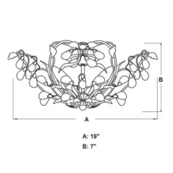 * Indoor Lighting|New Patriot Lighting® Jardin Bronze Semi-Flush Mount Ceiling Light