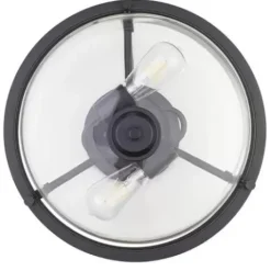 * Indoor Lighting|New Patriot Lighting® Joska Matte Black 2-Light Semi-Flush Mount Ceiling Light