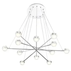* Indoor Lighting|New Patriot Lighting® Lazio Chrome Integrated Led Chandelier