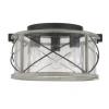 * Indoor Lighting|New Patriot Lighting® Lizzie Matte Black 3-Light Flush Mount Ceiling Light
