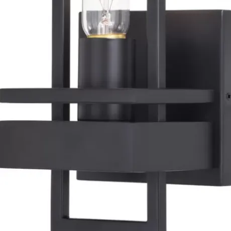 * Indoor Lighting|New Patriot Lighting® Marquis Matte Black 1 Light Wall Light